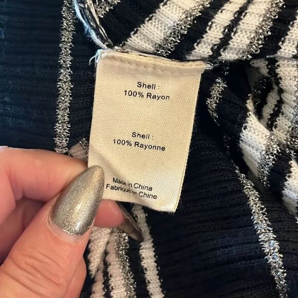 L’Agence Marija Striped Knit Duster, size M - Picture 12 of 14